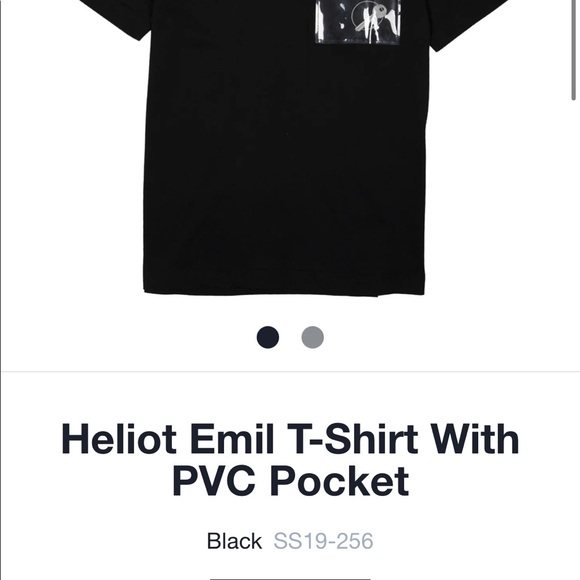 Heliot Emil T-Shirt with PVC Pocket (unisex) - Picture 2 of 3